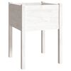 vidaXL Plantenbak 50x50x70 cm massief grenenhout wit
