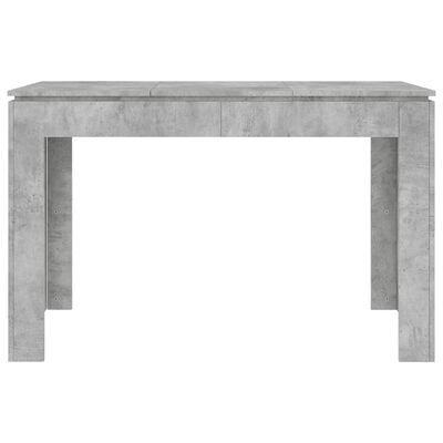 vidaXL Eettafel 120x60x76 cm spaanplaat betongrijs