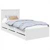 vidaXL Bedframe met lade met hoofdeinde Wit 90 x 200 cm Ingenieurshout