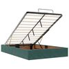 vidaXL Ottoman bed met matras 120x200cm fluweel donkergroen