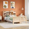 vidaXL Bed met boekenkast zonder matras massief grenenhout 160x200 cm