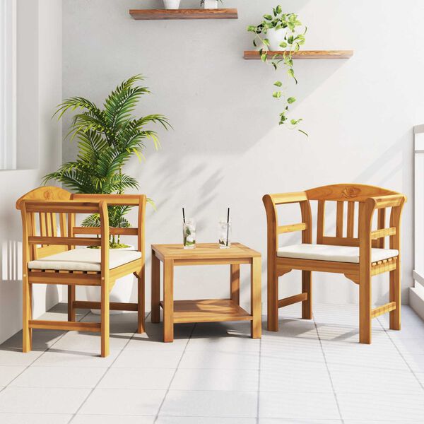 vidaXL Rozenbank Natuurlijk 68,5 x 46 x 82,5 cm Massief Acaciahout