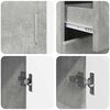 vidaXL Dressoir met plank Beton Grijs 88,5 x 30,5 x 73 cm Bewerkt hout