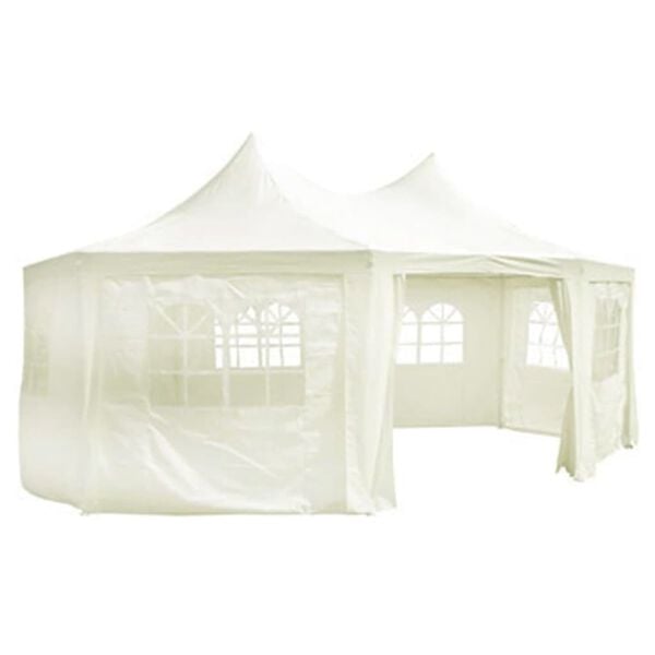 vidaXL | Tuin Tent Dek | Cr&egrave;me 6 x 4.5 x 3 m Stof