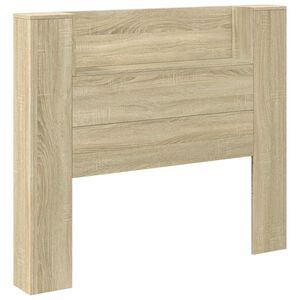 vidaXL Hoofdbord Kast met LED met plank Sonoma 120 x 16,5 x 103,5 cm