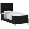 vidaXL Boxspringbed met matras met hoofdeinde Zwart 100 x 200 cm Stof