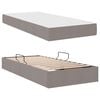 vidaXL Opbergbed met matras met matras Taupe 100 x 200 cm Polyester