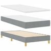 vidaXL Boxspringbed met matras Lichtgrijs 80 x 200 cm Stof