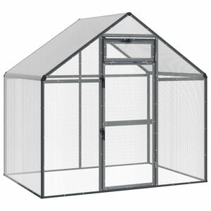 vidaXL Vogelkooi Antracietkleurig 181,5 x 112,5 x 173,5 cm