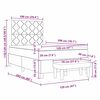 vidaXL Boxspring bed met matras Roze 120 x 200 cm Fluweel
