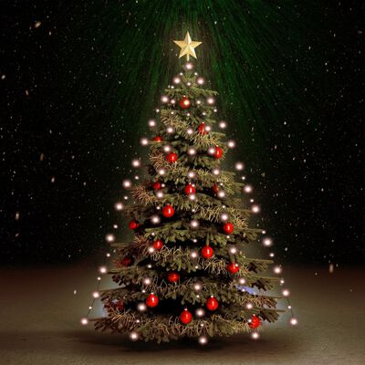 vidaXL Kerstboomverlichting met 210 LED's net 210 cm warmwit
