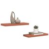 vidaXL Wandplank Wandgemonteerd 2 pcs Rood 60 x 23 x 4 cm Bewerkt hout