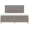 vidaXL Boxspringbed met matras met hoofdeinde Taupe 180 x 200 cm Stof