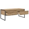 vidaXL Salontafel Ambachtelijk eiken 100 x 46 x 40 cm Bewerkt hout