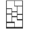 vidaXL Boekenkast Zwart Eiken 72 x 20 x 102,5 cm Bewerkt hout