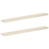 vidaXL Raamkozijnen 2 st Wit 160 x 20 x 2 cm Massief Eikenhout