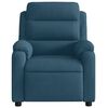 vidaXL Fauteuil verstelbaar fluweel blauw