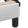 vidaXL Bedframe met LED zonder matras "Hvar" wit en zwart 180x200 cm