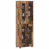 vidaXL Hoge kast FLORIN Oudhout 60 x 35 x 182 cm Bewerkt hout