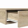 vidaXL Bedlades Sonoma Eiken 140 x 36,5 x 16,5 cm Bewerkt hout