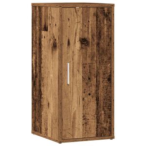 vidaXL Schoenenkast 32x35x70 cm bewerkt hout oud houtkleurig