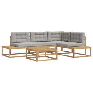 vidaXL Buiten bankenset met kussen Wit 79 x 79 x 37 cm Polyester
