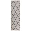 vidaXL Vloerkleed PAMPLONA shaggy hoogpolig 80x250 cm beige antraciet