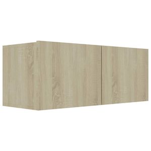 vidaXL Tv-meubel 80x30x30 cm bewerkt hout sonoma eikenkleurig