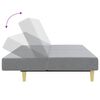 vidaXL 2-delige Loungeset stof lichtgrijs