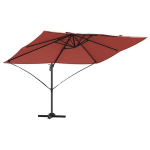vidaXL Parasol 351 x 250 x 260 cm Polyester en Aluminium Terracotta