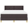 vidaXL Boxspringbed met matras Donkerbruin 200 x 160 cm Polyester