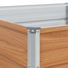 vidaXL Plantenbak verhoogd 480x80x45 cm gegalvaniseerd staal zilver
