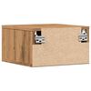 vidaXL Nachtkastjes 2 st wandgemonteerd 35x35x20 cm artisanaal eiken