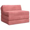 vidaXL Vouwbare Bankbed Roze 200 x 70 x 10 cm Fluweel