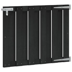 vidaXL Tuinpoort 100 x 80 cm WPC en Aluminium Zwart