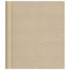 vidaXL Balkonscherm 120x800 cm 100% oxford polyester beige