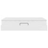 vidaXL Opslag bed met matras met matras Wit 120 x 200 cm Nep Leer