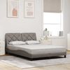 vidaXL Bedframe zonder matras 120x200 cm stof taupe