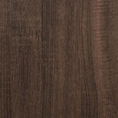vidaXL 2-delige Badkamermeubelset bewerkt hout bruin eikenkleur