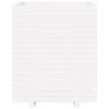 vidaXL Plantenbak 60x60x72,5 cm massief grenenhout wit