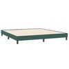vidaXL Boxspring met matras en LED fluweel donkergroen 180x210 cm