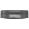 vidaXL Plantenbak 140x140x36 cm gegalvaniseerd staal antracietkleurig