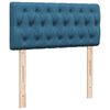 vidaXL Boxspring met matras fluweel blauw 100x200 cm