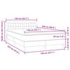 vidaXL Boxspring met matras fluweel donkergroen 140x220 cm