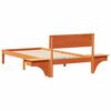 vidaXL Bedframe met hoofdeinde Wasbruin 90 x 200 cm Massief grenenhout