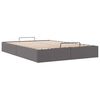vidaXL Bedframe zonder matras 140x190 cm kunstleer grijs
