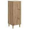 vidaXL Dressoir Artisanaal eiken 33 x 34,5 x 90 cm Bewerkt hout
