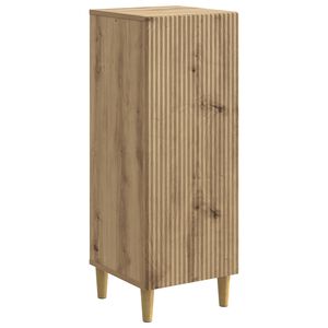 vidaXL Dressoir Artisanaal eiken 33 x 34,5 x 90 cm Bewerkt hout