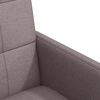 vidaXL Dining Stoelen met Wielen 2 pcs Taupe 58 x 65 x 94 cm Stof