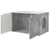 vidaXL Kattenhuis Beton 85 x 55 x 50,5 cm Bewerkt hout